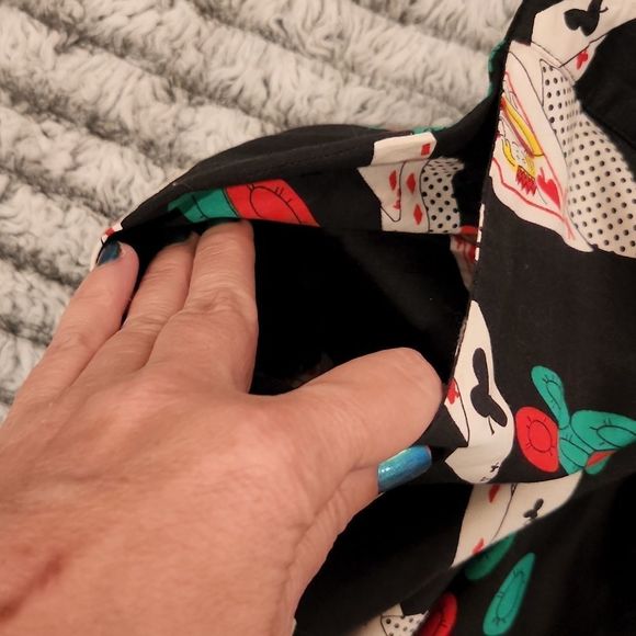 Simply gorgeous 1980's poker pin up John Henry designs swing skirt size 8. - Picture 11 of 14